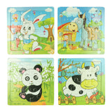 Houten puzzel dier, 16st. - afbeelding 1
