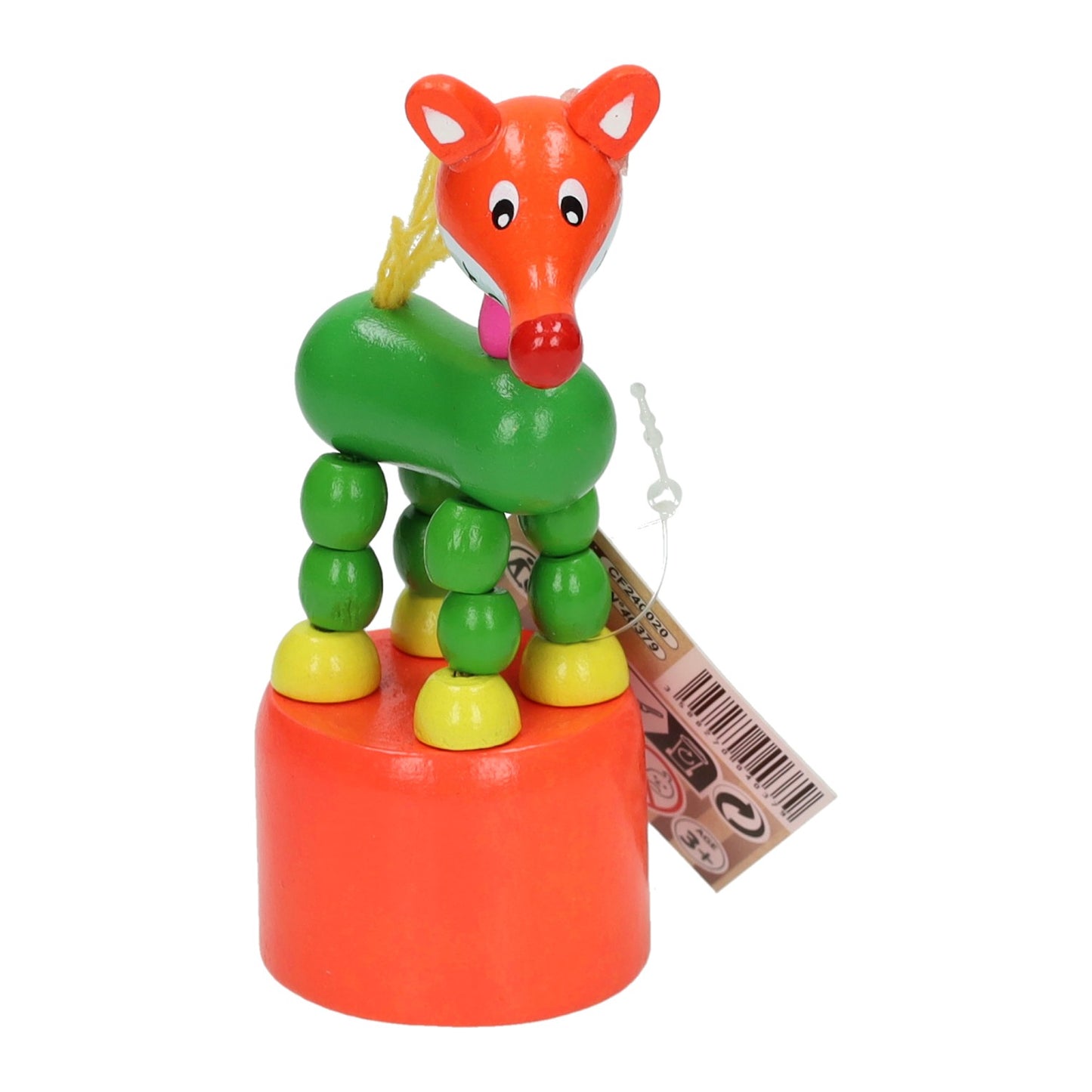Figura animal estampada en madera