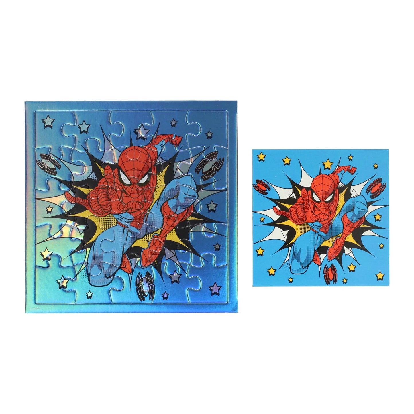Scheda puzzle Disney Spidey con biglietto e busta