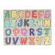 Puzzle con incrustaciones de letras de madera - 26 piezas