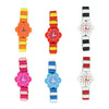Orologio in legno colorato