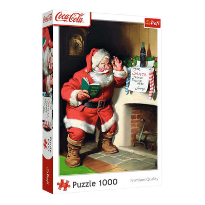 Puzzle navideño chimenea de coca cola - 1000 uds.