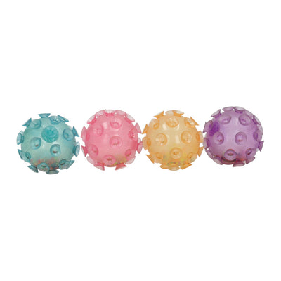 Pallina da spremere a pois glitter con palline - 8 cm