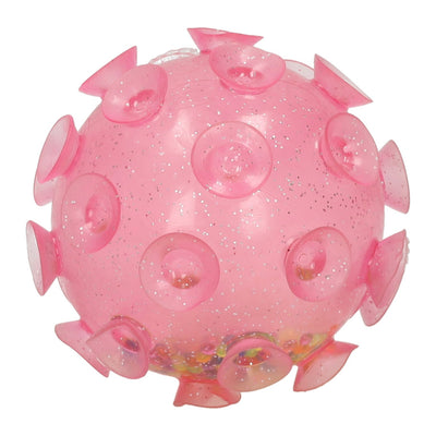Pallina da spremere a pois glitter con palline - 8 cm