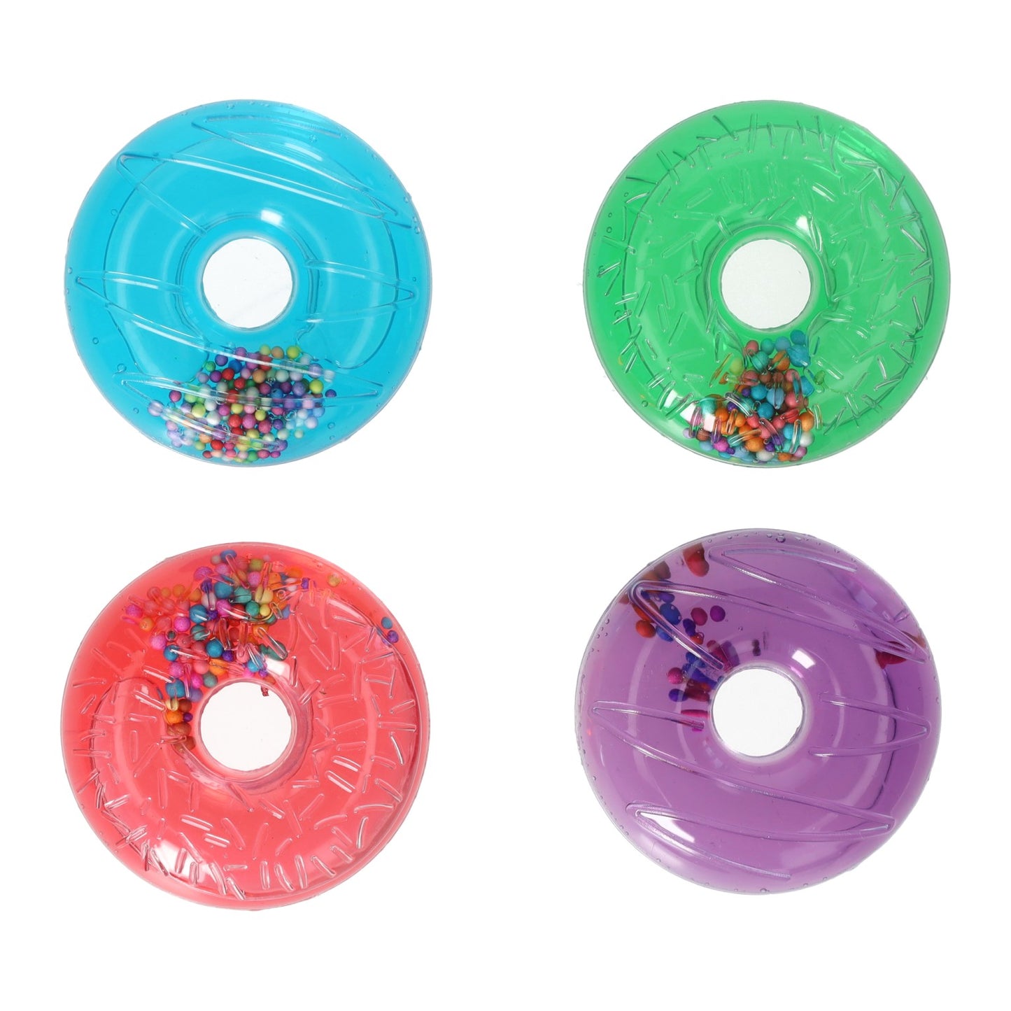 Ciambella ripiena di glitter 50gr - 6cm
