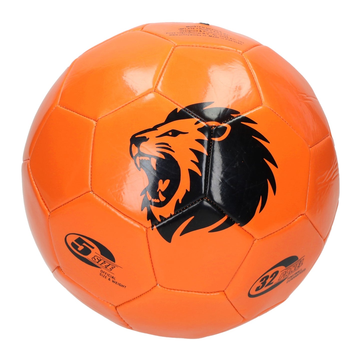 Voetbal nederland oranje leeuw - maat 5
