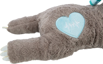 Trixie Plush Sloth Grey con latidos para cachorros para cachorros
