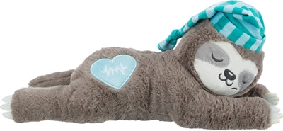 Trixie Plush Sloth Grey with Heartbeat per cucciolo
