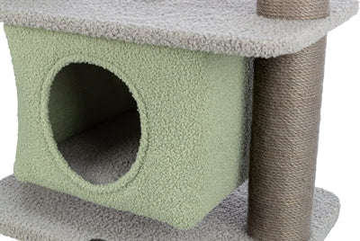 Trixie Kitten Scratching Post Lunito Grey Mint Green