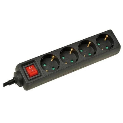 Ad esempio la presa di estensione - con interruttore - 4 connessioni - nero
