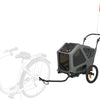 Trixie trailer de bicicleta gris salvia