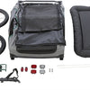 Trixie trailer de bicicleta gris salvia