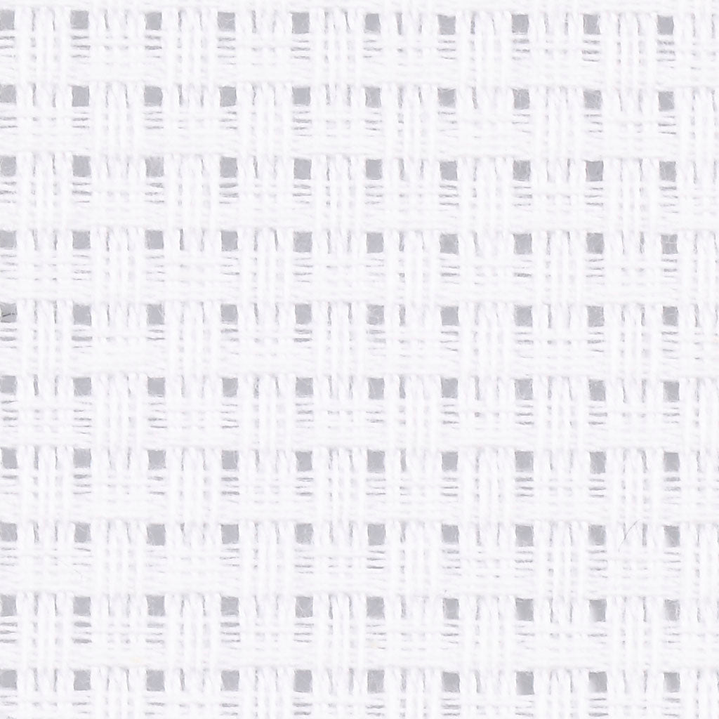 Creativ company aida, tamaño 50x50 cm, 24 cuadrados por 10 cm, blanco, 1 pieza