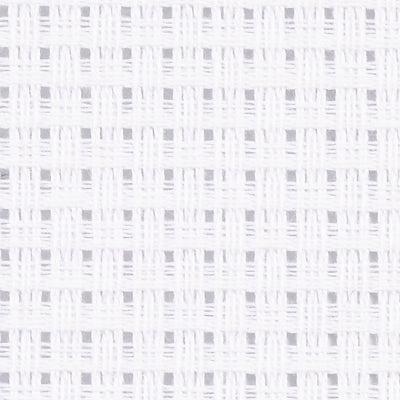 Creativ company aida, tamaño 50x50 cm, 24 cuadrados por 10 cm, blanco, 1 pieza