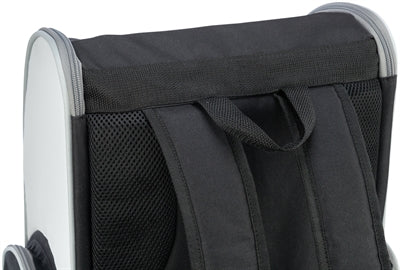 Backpack della borsa per cani trixie chloe grigio chiaro nero
