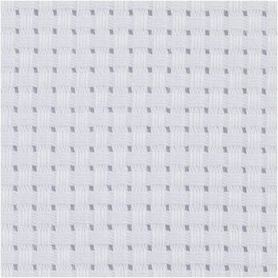 Creativ company aida, tamaño 50x50 cm, 35 cuadrados por 10 cm, blanco, 1 pieza