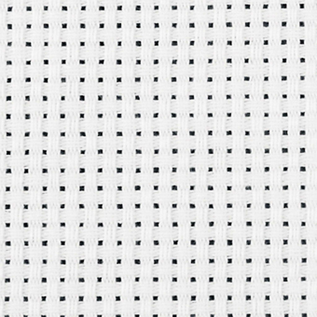 Creativ company aida, ancho: 150 cm, 35 cuadrados por 10 cm, blanco, 3 m 1 pieza