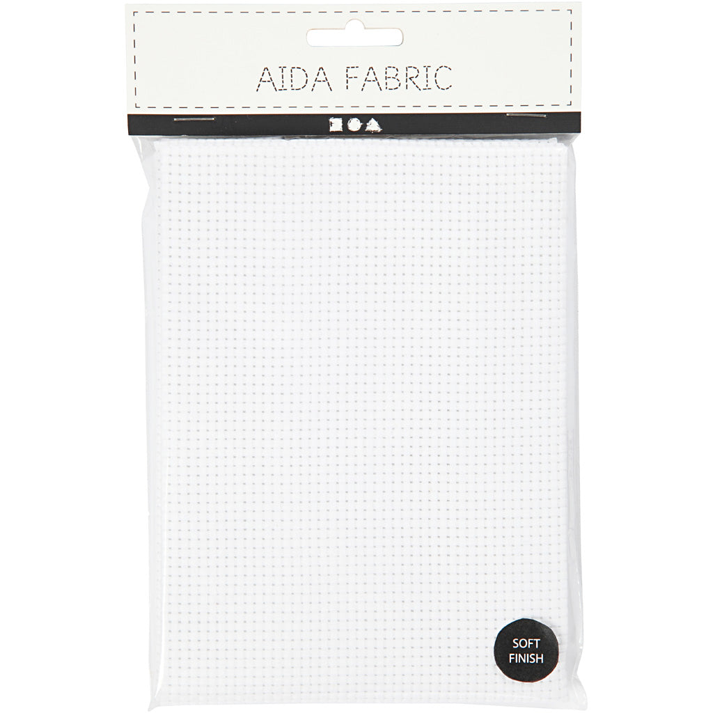 Creativ company aida wit 35 vierkanten per 10 cm, 50x50cm