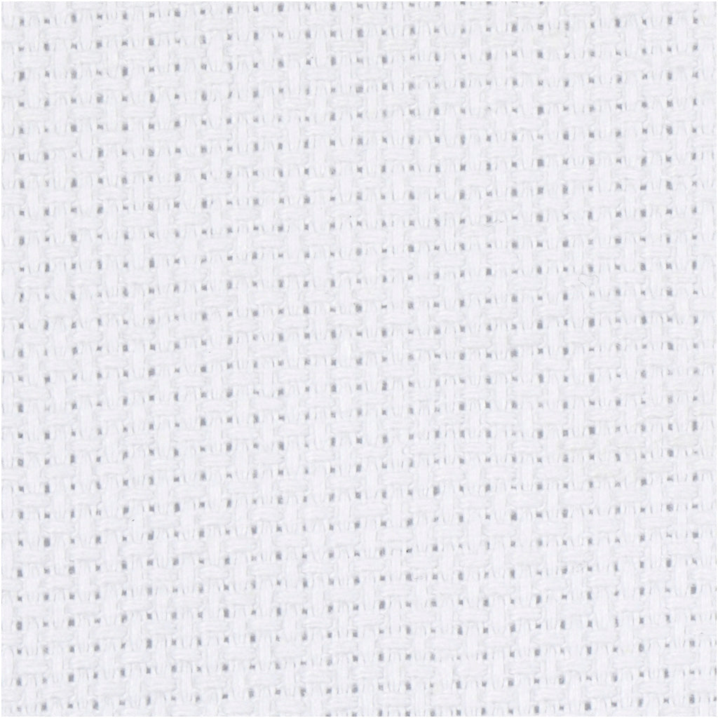 Creativ Company Aida White 70 cuadrados por 10 cm, 50x50cm