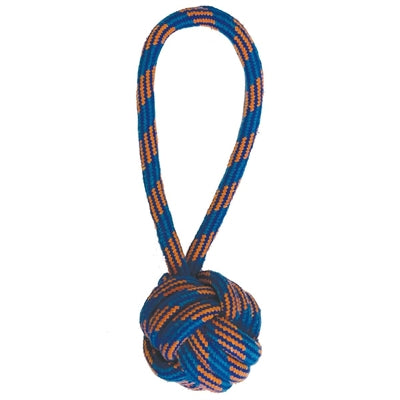 Feliz mascota Ropee Ball Tugger Flostouw Blue Orange