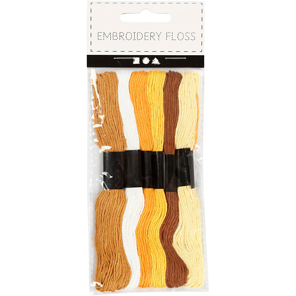 Filo da ricamo Creative Company, spessore 1 mm, oro, 6 gomitoli 1 scatola