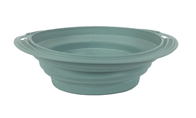 Feliz mascota loca por las mascotas Food Bowl Beber Bin plegable Azul