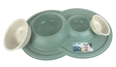 Happy Pet Mad per gli animali domestici che alimentano Vulcano Doppio Sage Green