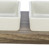 Trixie Food Bowl Bowl Dog Set City in stile ceramico grigio marrone