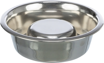 Trixie Food Bowl Dog Dog Lento alimentazione in acciaio inossidabile