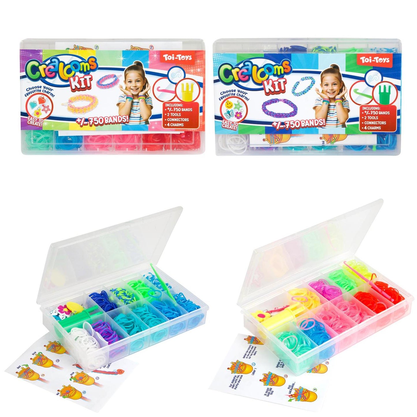 Toi-toys set banda telar 750 piezas