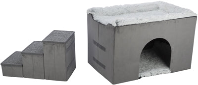 Trixie Dog Ckelling House Harvey con blanca gris de escalera