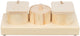 Tazas de bocadillos de trixie para ratas y conejos de madera
