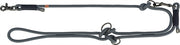 Trixie Soft Rope Dog Dog Leash Regolabile Nero Grigio - afbeelding 1