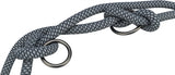 Trixie soft rope hondenriem verstelbaar zwart grijs - afbeelding 3