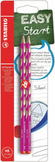 Matite in grafite per destrimani Stabilo easygraph s hb rosa - 2 pz.