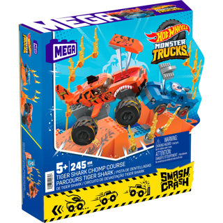 Mega Bloks Mega Hot Wheels Monster Trucks Tiger Shark Campo