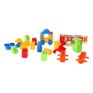 Ecoiffier abrick locomotief letters en cijfers