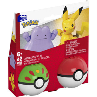 Pokemon Mega 2-Pack Pikachu y Ditto
