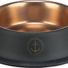 Trixie be nordic voer waterbak rvs rubber zwart brons