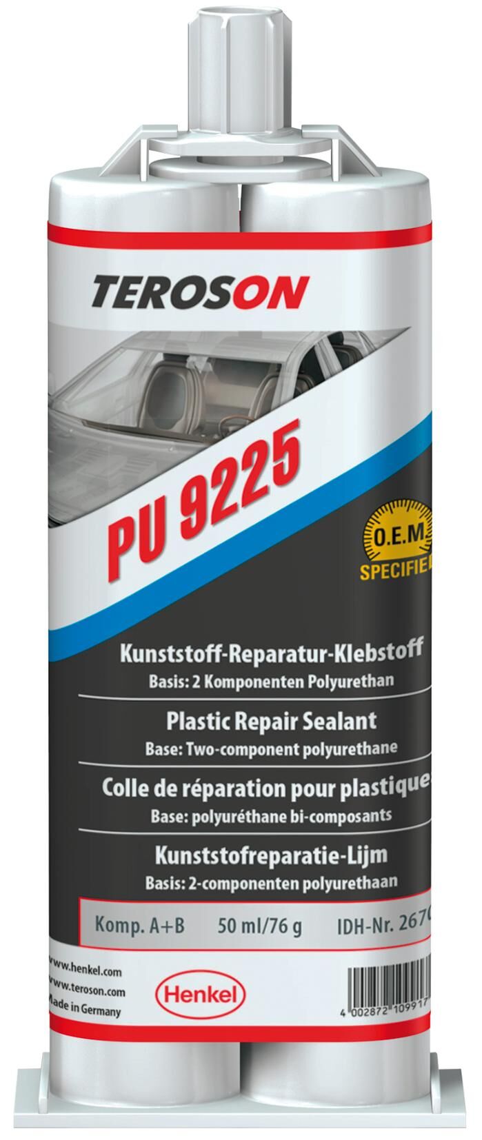 Teroson zweikomponentenklebstoff pu 9225 terokal 9225 plastic klebdst.
