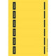 Etichette dorso raccoglitore leitz giallo 150 pezzi di carta