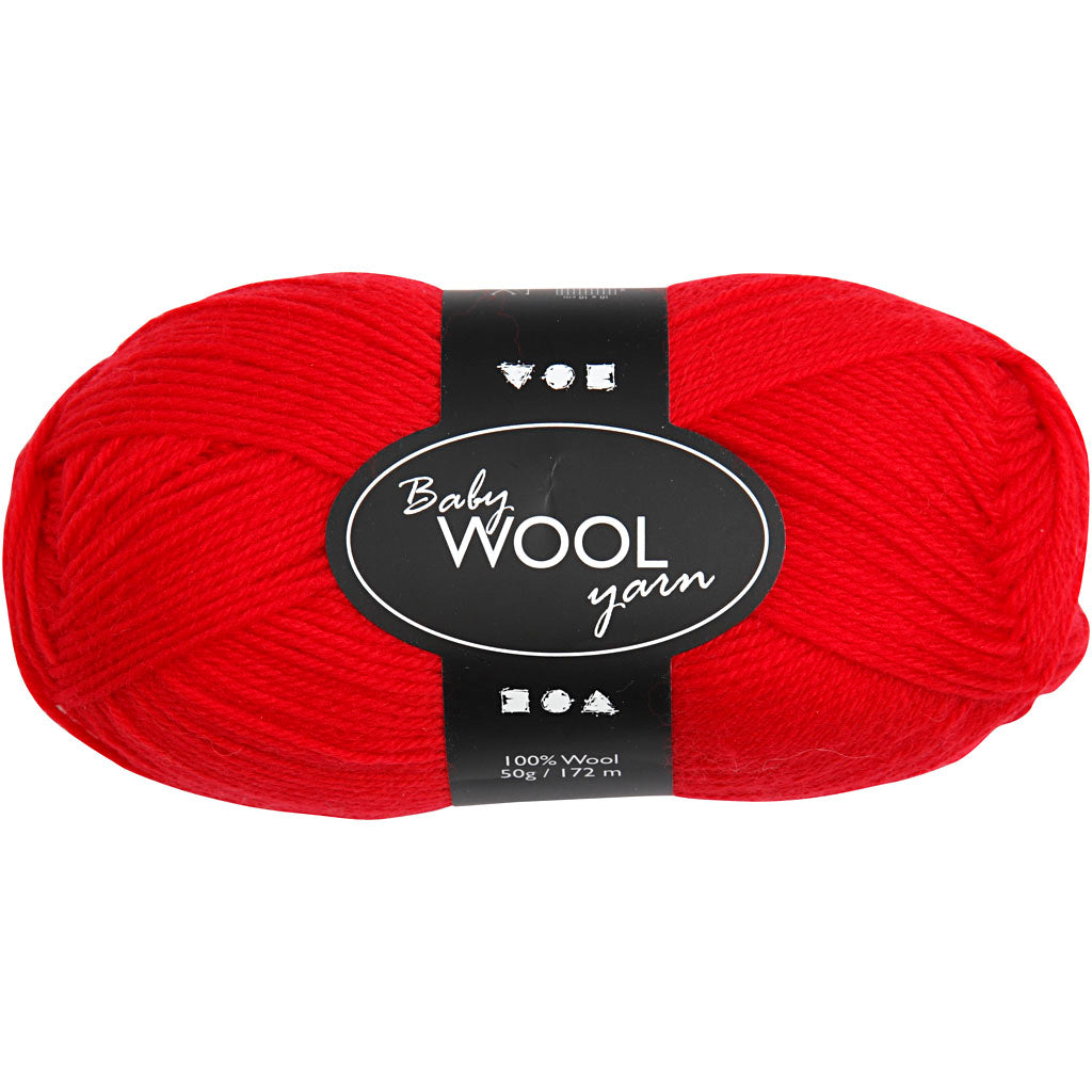 Filato per bambini Creativ Company, l: 172 m, rosso, 50 g 1 gomitolo