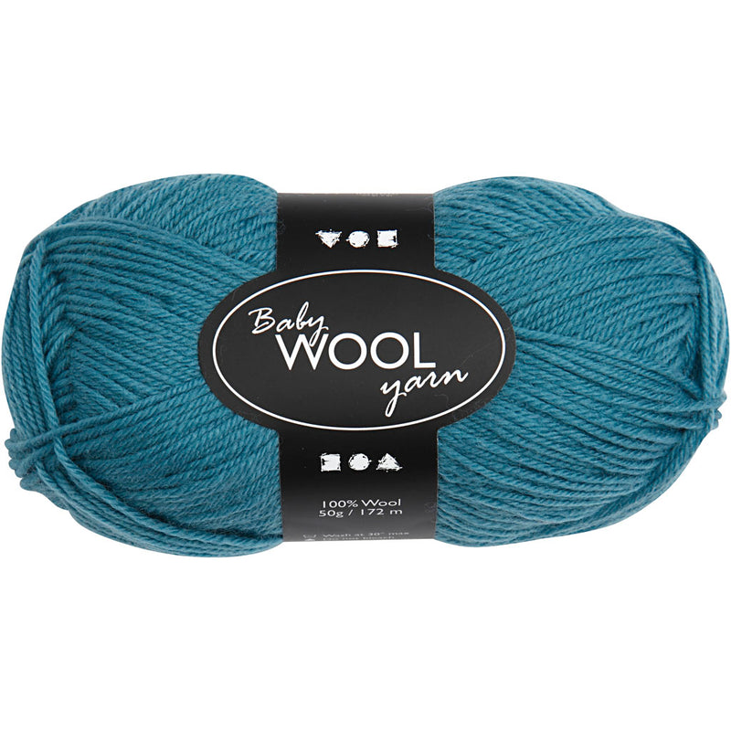 Filato per bambini Creativ Company, l: 172 m, petrolio, 50 gr 1 gomitolo