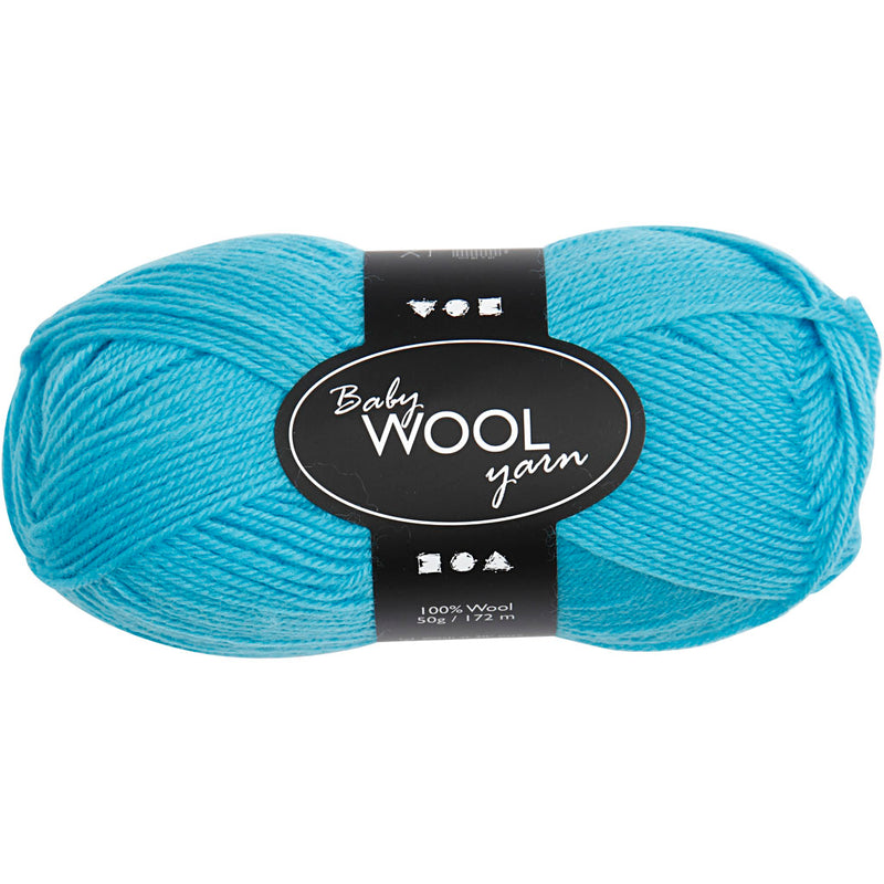 Lana para bebé Creativ company, l: 172 m, turquesa, 50 g 1 ovillo