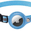 Croci Collar Cat con titular de etiqueta azul claro