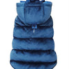 Croci Dog Coat Velveteen Blue