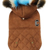 Croci Cane Coat shearling foderato marrone