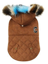 Croci dog coat shearling lined brown - afbeelding 1