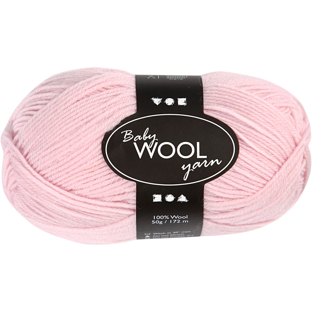 Filato per bambini Creativ Company, l: 172 m, rosa chiaro, 50 g 1 gomitolo