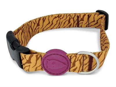 Morso collar perro reciclado tambor de la jungla naranja